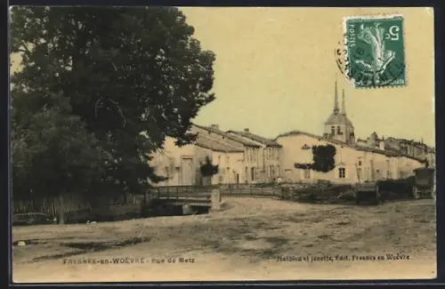 AK Fresnes-en-Woevre, Rue de Metz