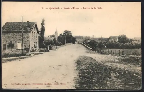 AK Spincourt, Route d`Étsin, Entrée de la Ville