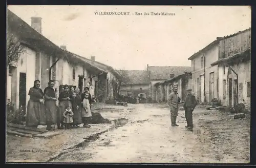 AK Villeroncourt, Rue des Trois-Maisons
