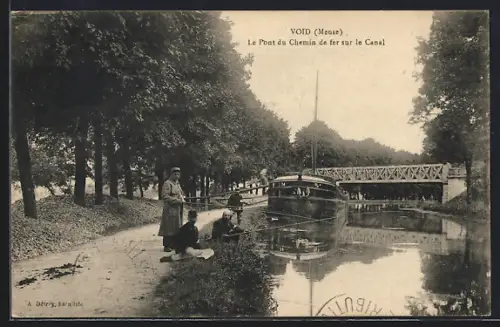 AK Void, Le Pont du Chemin de fer sur le Canal