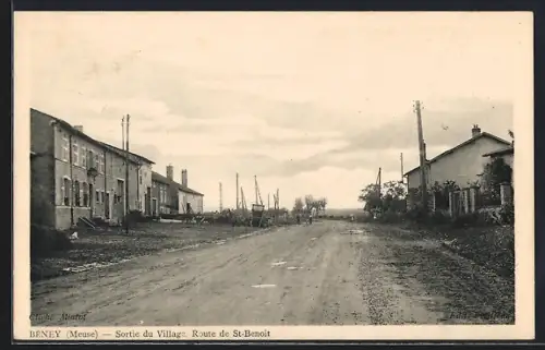 AK Béney, Sortie du Village, Route de St-Benoit