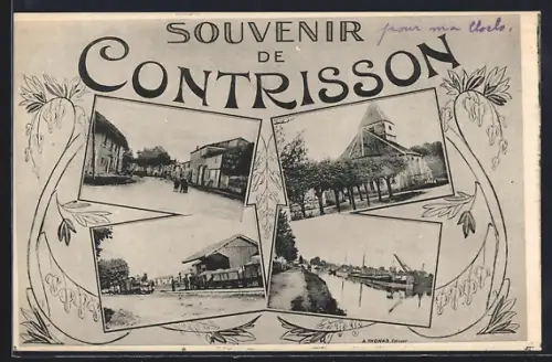 AK Contrisson, verschiedene Ortsansichten