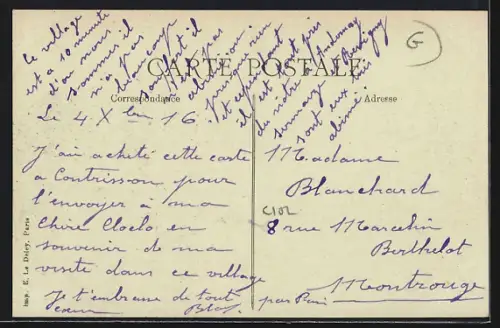 AK Contrisson, verschiedene Ortsansichten