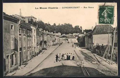 AK Gondrecourt, Rue Neuve, Strassenpartie