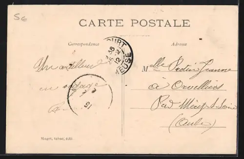 AK Gondrecourt, Rue Neuve, Strassenpartie