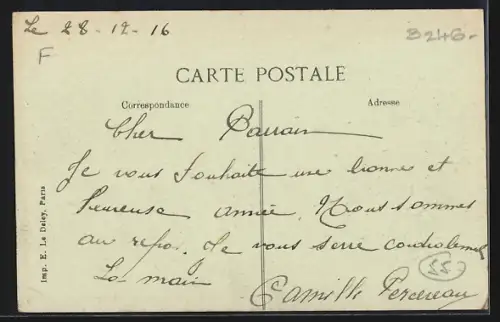 AK Génicourt-sous-Condé, Une Rue