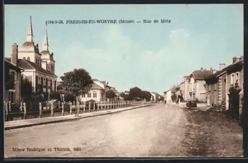 AK Fresnes-en-Woevre, Rue de Metz