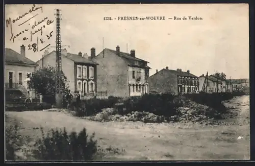 AK Fresnes-en-Woevre, Rue de Verdun