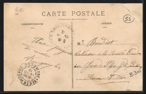 AK Fresnes-en-Woevre, Quartier Central