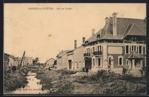 AK Fresnes-en-Woevre, Rue de Verdun