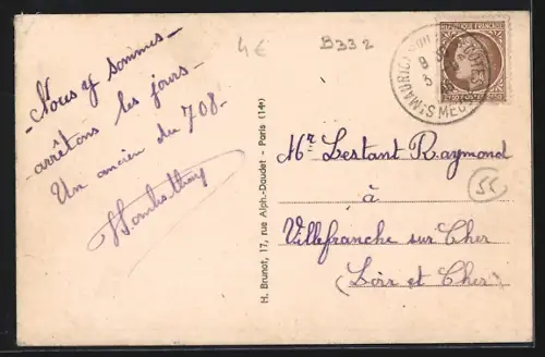 AK Fresnes-en-Woevre, Place du Gènèral-Margueritte