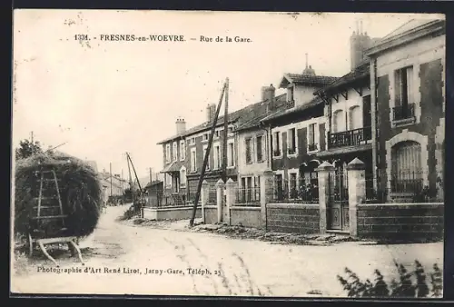 AK Fresnes-en-Woevre, Rue de la Gare