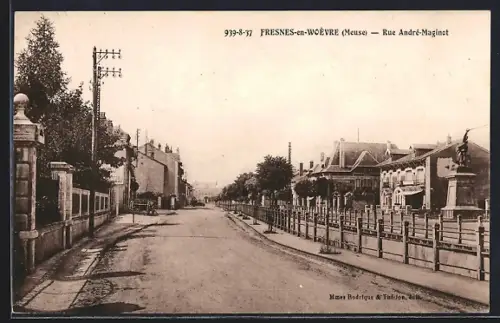 AK Fresnes-en-Woevre, Rue André-Maginot