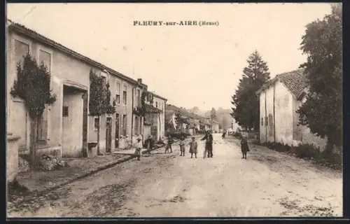 AK Fleury-sur-Aire, Un coin de la ville