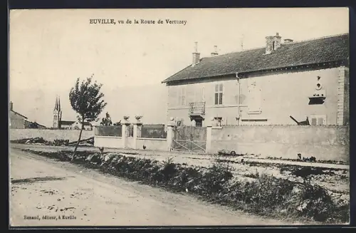 AK Euville, Un coin de la ville vu de la Route de Vertuzey