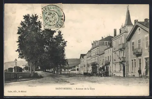 AK Saint-Mihiel, Avenue de la Gare