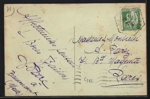 AK Bannoncourt, Rue des Ecoles