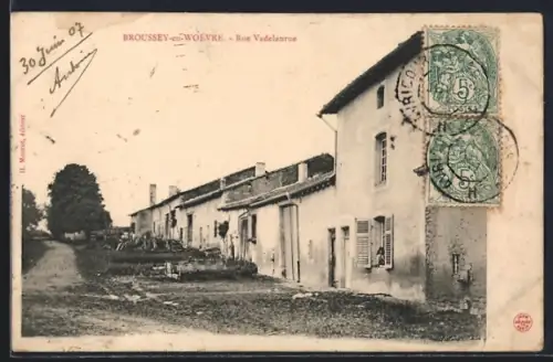 AK Broussey-en-Woevre, Rue Vadelanrue