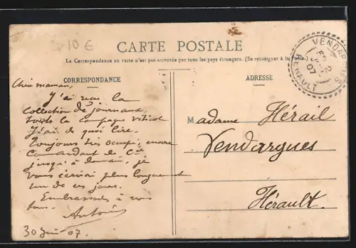 AK Broussey-en-Woevre, Rue Vadelanrue