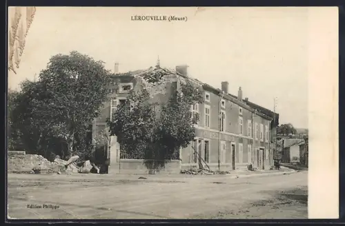 AK Lérouville, Un coin de la ville