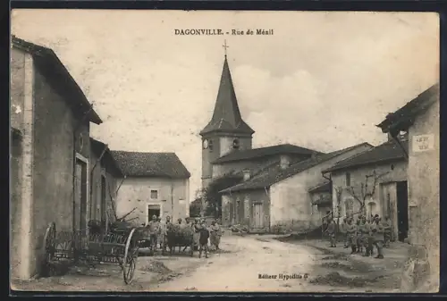 AK Dagonville, Rue de Ménil