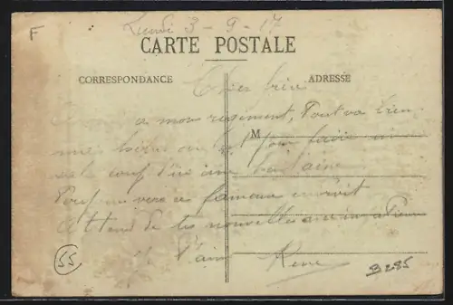 AK Dagonville, Rue de Ménil