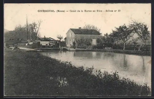 AK Givrauval, Canal de la Marne au Rhin, Ecluse No. 19