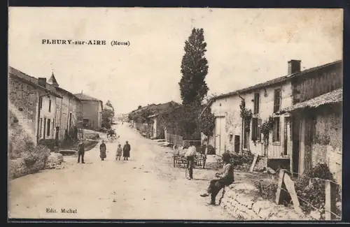AK Fleury-sur-Aire, Un coin de la ville