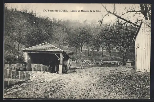 AK Jouy-sous-les-Cotes, Lavoir et Montée de la Cote