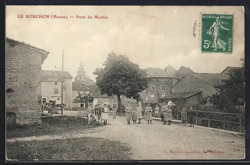 AK Le Bouchon /Meuse, Pont du Moulin