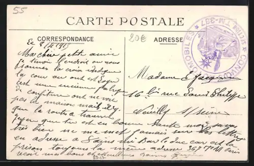 AK Fains /Meuse, Rue de la Verrerie