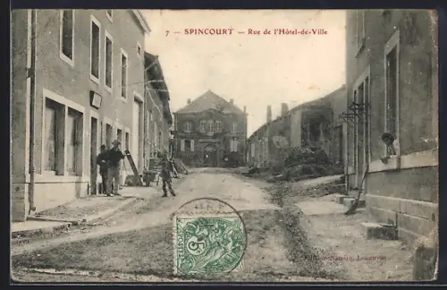 AK Spincourt, Rue de l`Hotel-de-Ville
