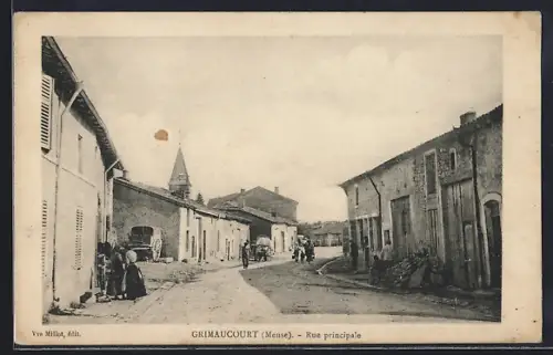 AK Grimaucourt /Meuse, Rue principale