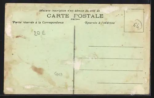 AK Belleville-sur-Meuse, Rue du Maréchal-Pétain et Pont du Chemin de Fer