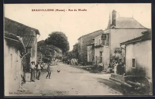 AK Brauvilliers /Meuse, Rue du Moulin