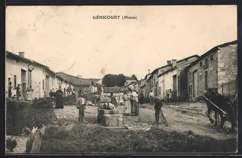 AK Génicourt /Meuse, La Place