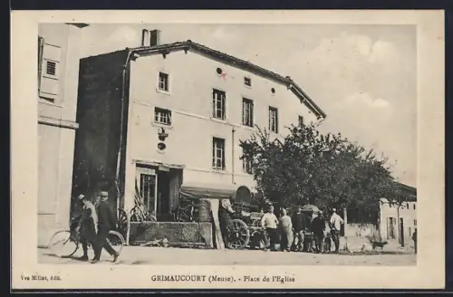 AK Grimaucourt /Meuse, Place de l`Eglise