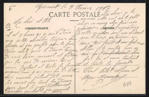 AK Grimaucourt /Meuse, Place de l`Eglise