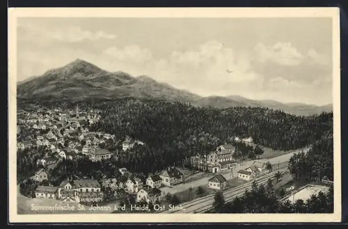 AK St. Johann in der Haide, Ortsansicht aus der Vogelschau