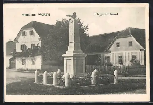 AK Wörth an der Lafnitz, Kriegerdenkmal
