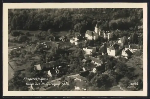 AK Klöch bei Radkersburg, Teilansicht mit Kirche
