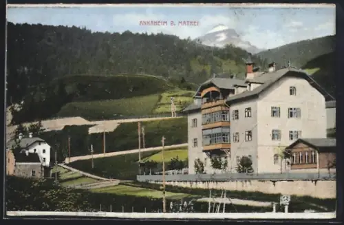 AK Deutsch Matrei, Annaheim mit Waldlandschaft