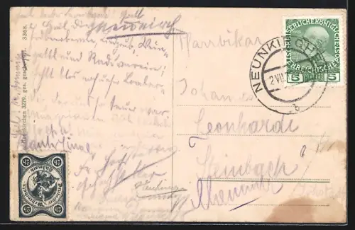 AK Neunkirchen, Blaufabrik und Villa Schneider, Villa Andres, Villa Dittrich