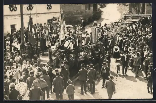 Foto-AK Judenburg, Strassenumzug 1927