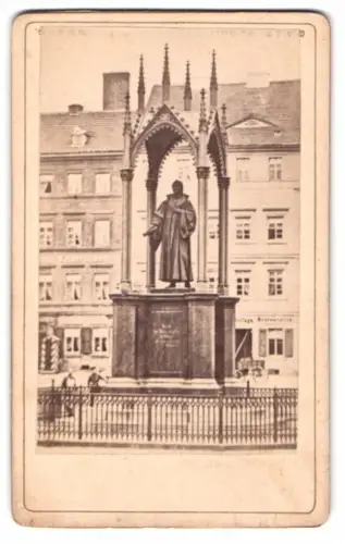 Fotografie A. Kimstädt, Wittenberg, Ansicht Wittenberg, das Melanchthon-Denkmal