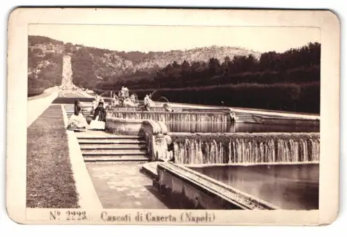 Fotografie Edmond Behles, Rome, Ansicht Napoli, Cascata di Caserta (Napoli)