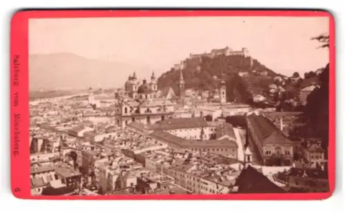 Fotografie Würthle & Spinnhirn, Salzburg, Schwarzstrasse 7, Ansicht Salzburg, Panoramaansicht vom Mönchsberg