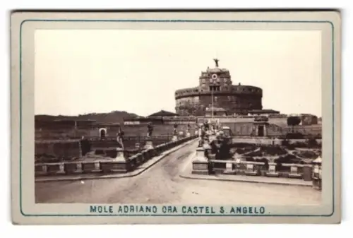 Fotografie unbekannter Fotograf, Ansicht Rom, Mole Adriano ora Castel Sant`Angelo