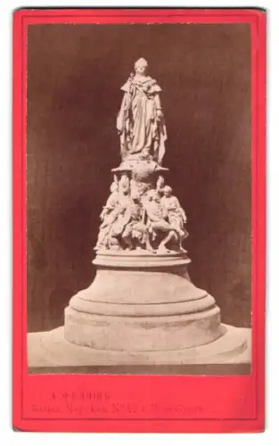 Fotografie A. Felisch, St. Petersburg, Bolshaya Morskaya 42, Ansicht St. Petersburg, das Katharinen Monument