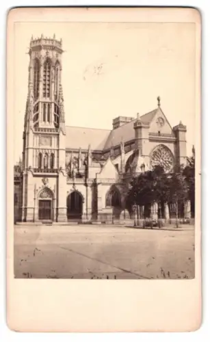 Fotografie A. Hautecoeur, Paris, Rue de Rivoli 172, Ansicht Paris, gotische Kirche Eglise St. Germain